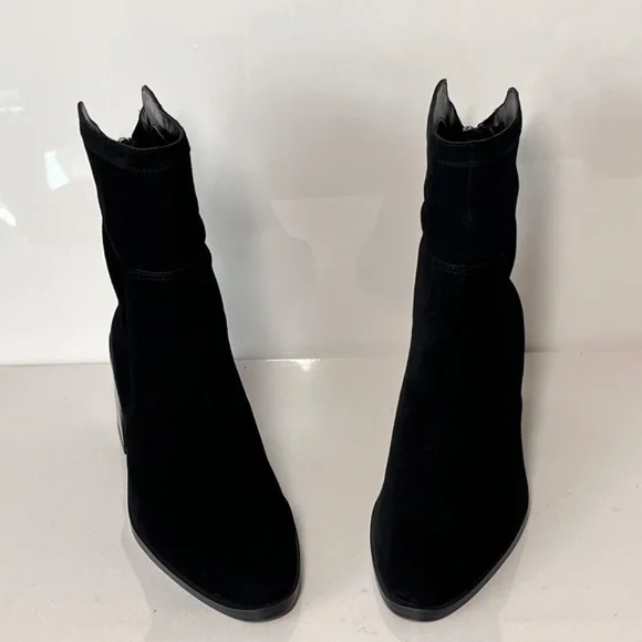 Vince Camuto Kortimy Water-Repellent Suede Mid-Shaft Boots - Picture 4 of 8